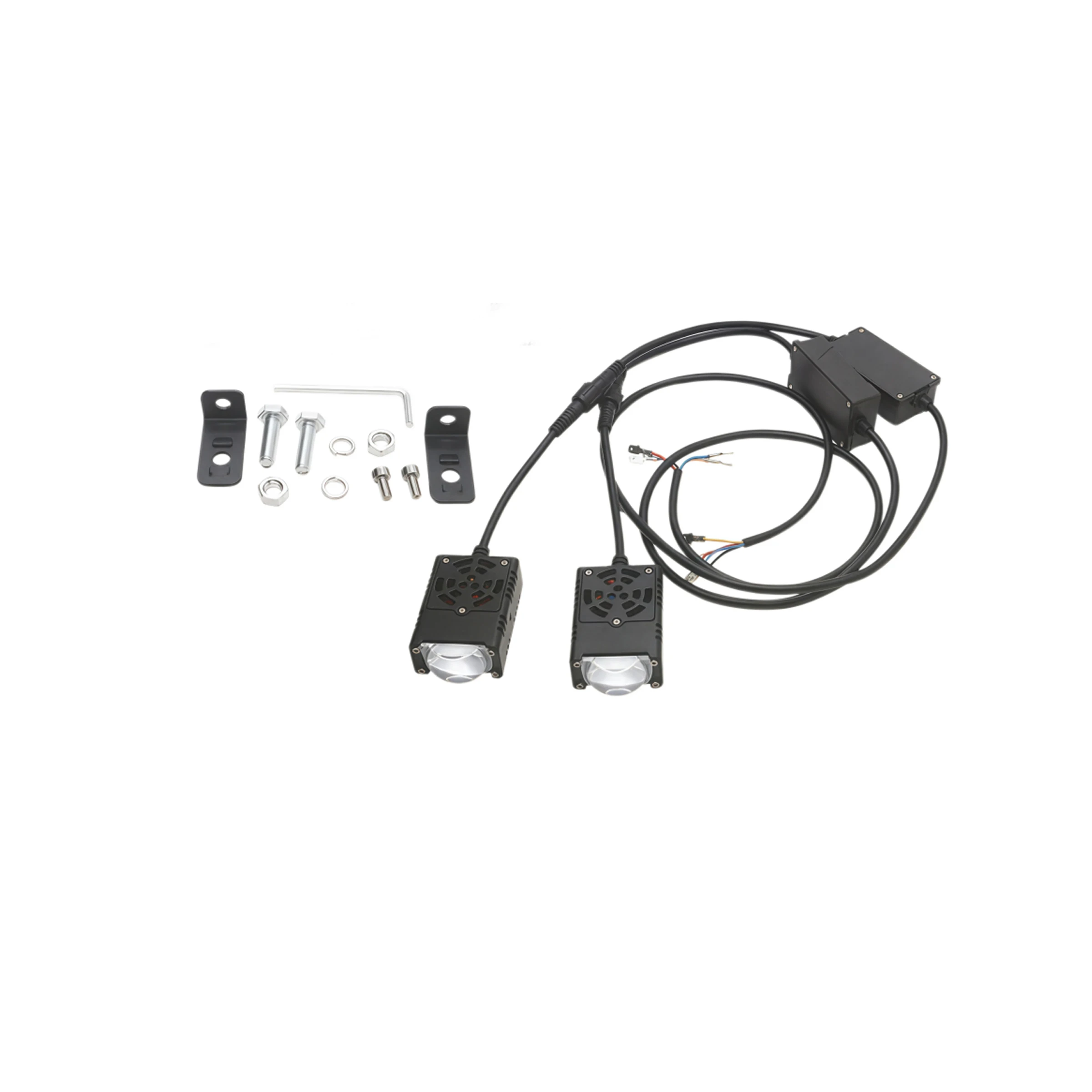 

Высококачественные светодиодные фары для решетки радиатора автомобиля, двухцветные (белый и желтый) прожекторы для мотоциклов и автомобилей, одна пара.