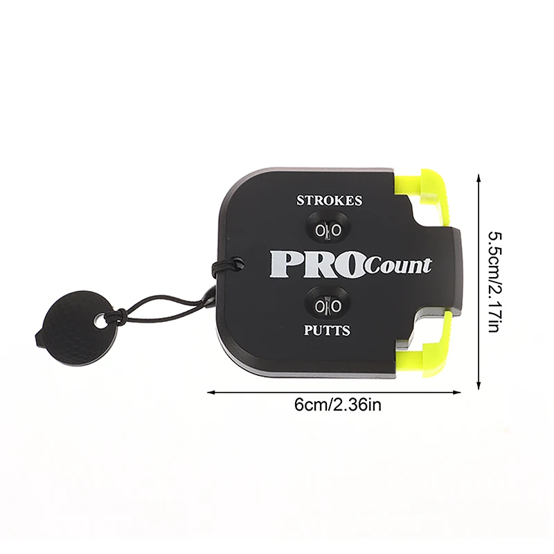 1Pc Mini Golf Score Counter Golf Stroke Counter With One Touch Reset And Key Chain Golf Stroke Counter Indicator For Golfers