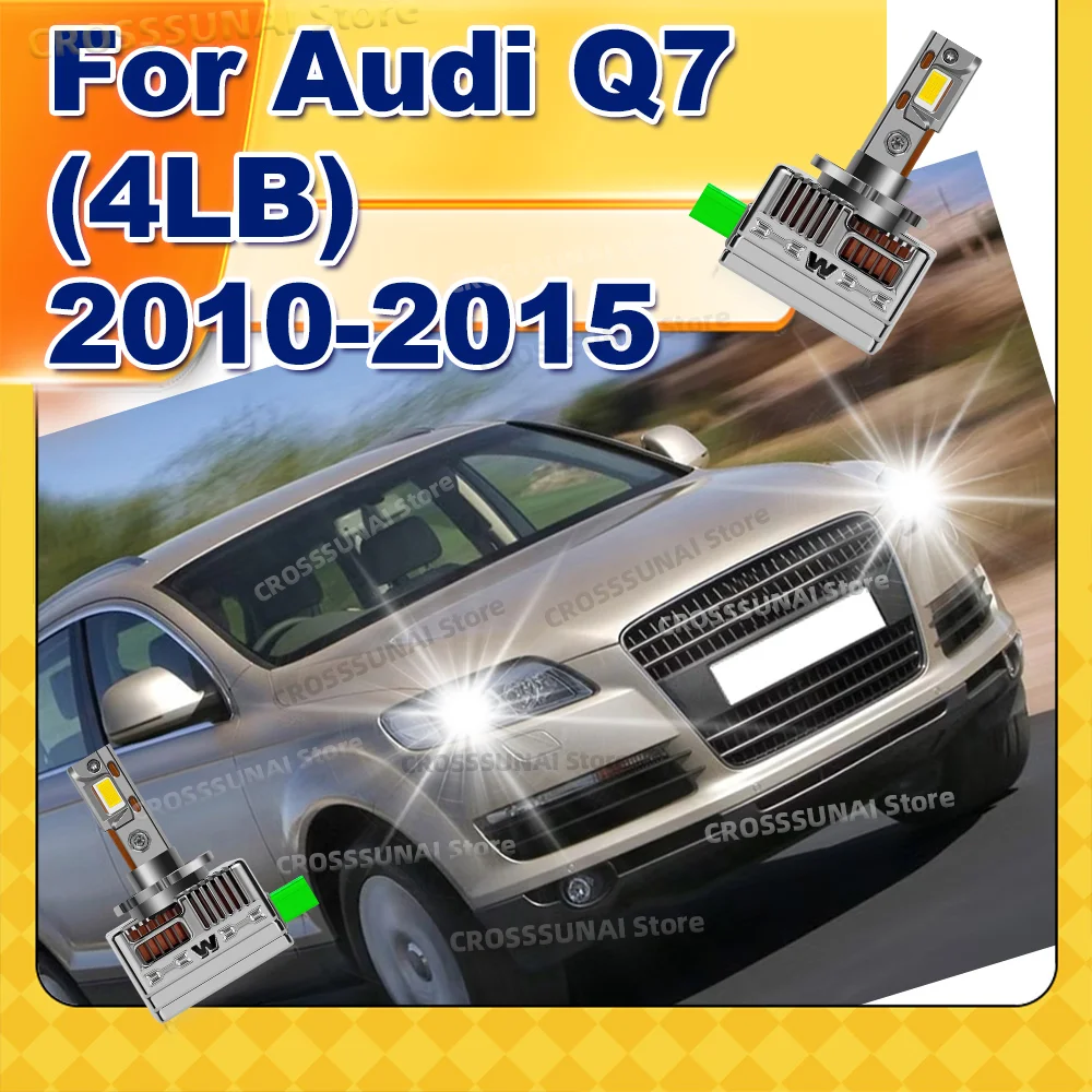 

LED CANBUS Bulbs Replace Xenon HID Car Lamp 50000Lm Headlight For Audi Q7 4LB 2010 2011 2012 2013 2014 2015