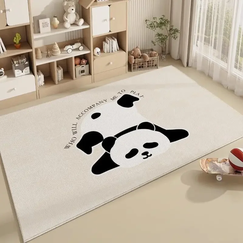 

Cute Panda Cartoon Play Mat – Soft Non-Slip Baby Crawling Rug for Kids Bedroom, Cartoon Hotel Floor Carpet