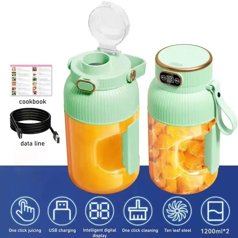 Ton Ton Barrels Juicing Cup Large Capacity Wireless Juice Multifunction Portable Freshly Juicer Squeezed Y6T5