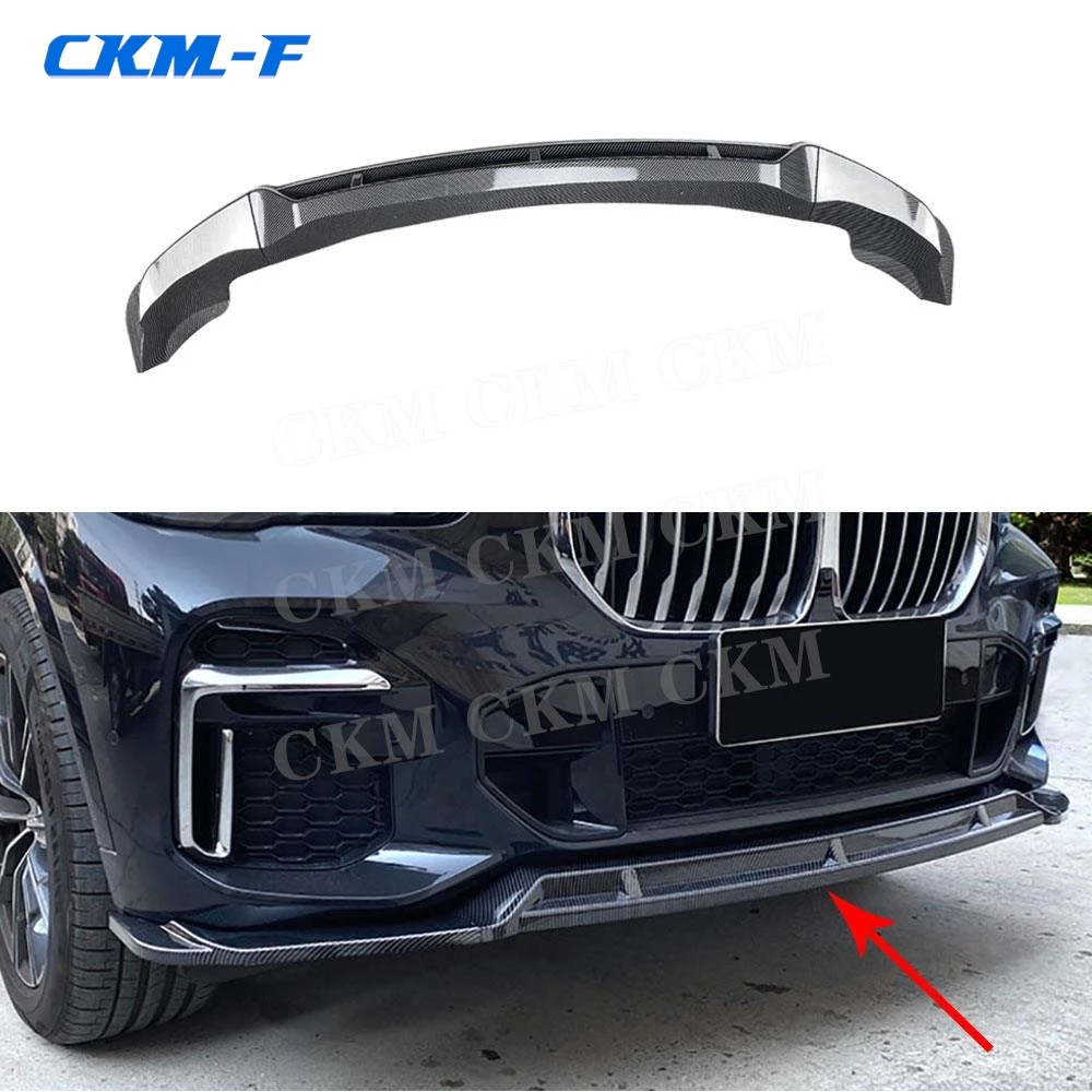 

ABS Gloss Black Bodykits Car Front Bumper Lip Spoiler Decoration for BMW X5 G05 M Sport 2019 +