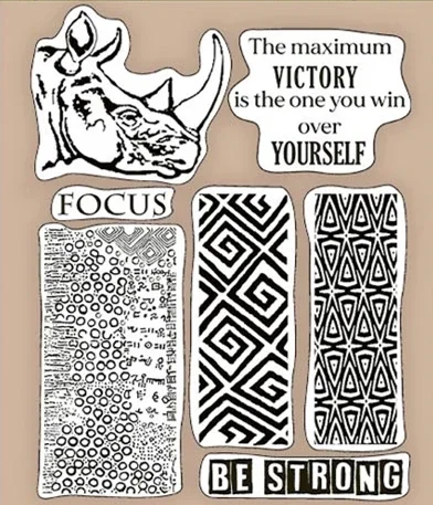 2022 New DIY Sellos Scrapbooking Paper Making Zebra Texture Ethical Borders Clear Stamp Embossing Craft Card Transparent Seals
