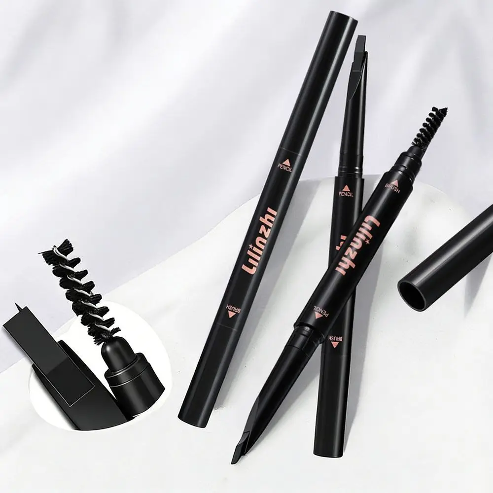 Automatic Sharpen Eyebrow Pencil Portable Waterproof Double-ended Eyebrow Pencil Sweatproof Smudge-proof Eyebrows Makeup Tool