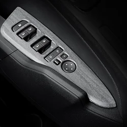 Wood Grain Door Armrest Cover Panel Window Glass Lift Switch Button Trim Frame For Kia Sportage NQ5 2022 2023 LHD RHD