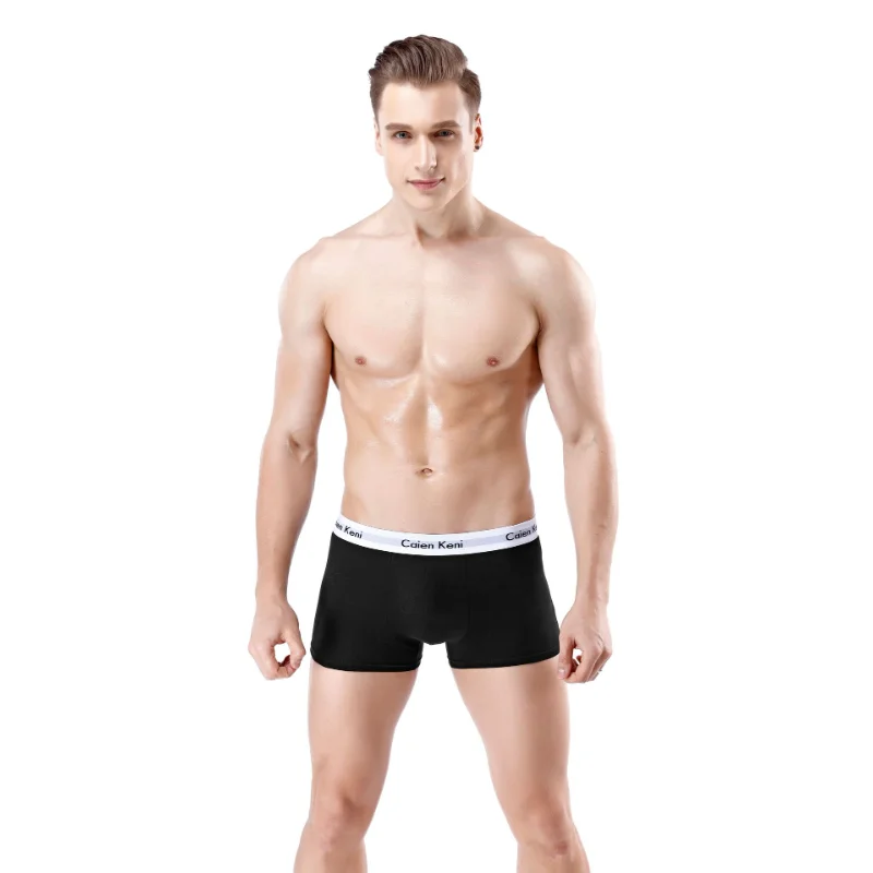 Boxer in cotone traspirante da 4 pezzi-biancheria intima da uomo comoda ed elegante