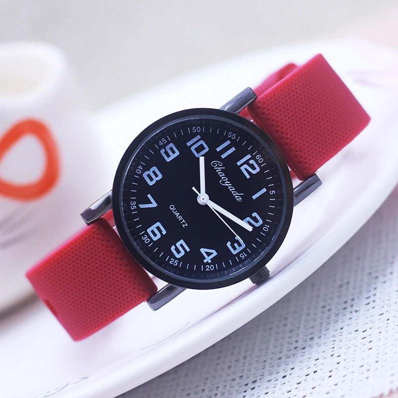 children boys simple fashion sprots quartz watches soft silicone strap students kids women men digital waterproof gifts watches