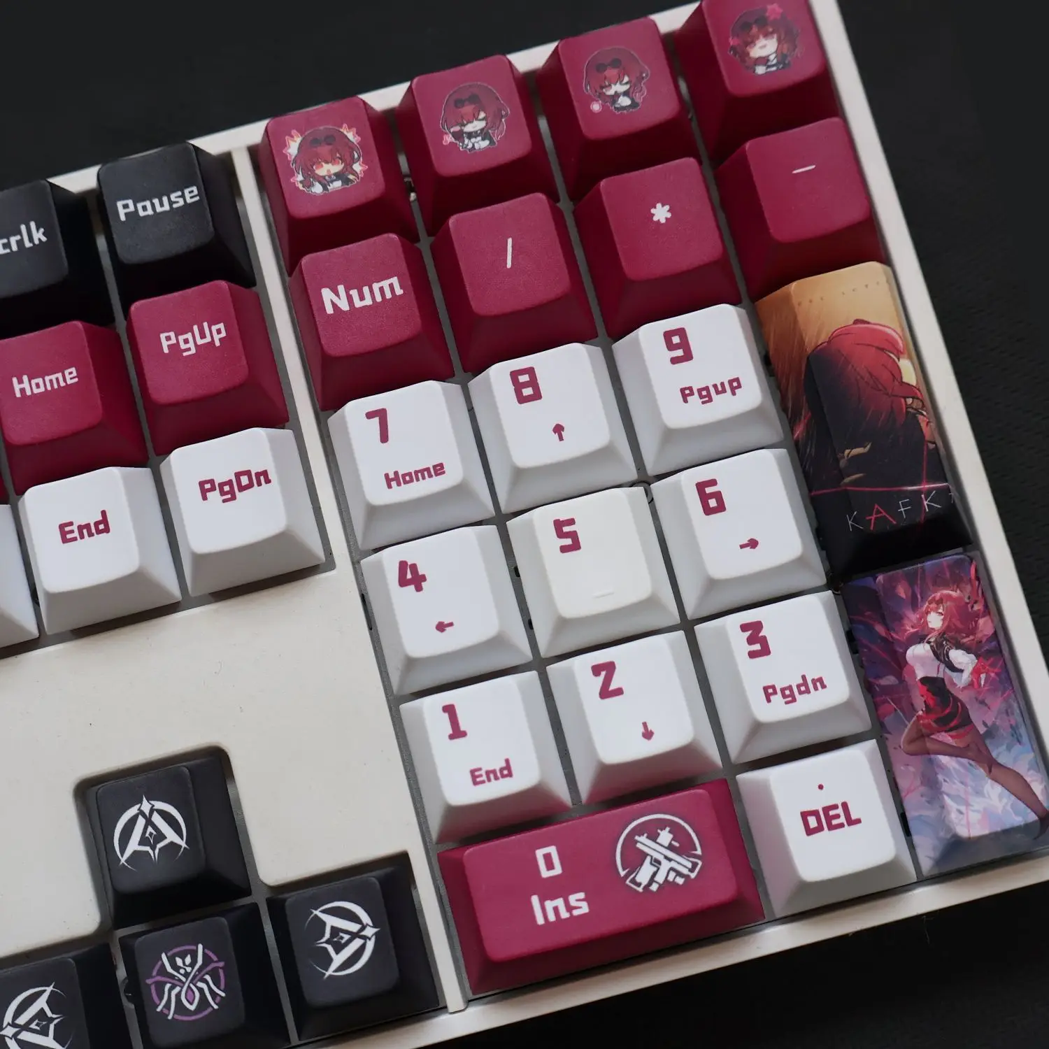 128 toetsen Honkai: Star Rail Kafka Keycaps Set Keycaps Anime Key Caps Mechanisch toetsenbord voor wooting 60 64/68/84/87/96/104/108