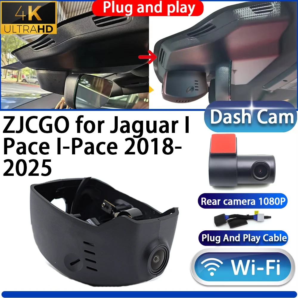

HighCity For Jaguar I Pace I-Pace 2018-2025 Dash Cam Camera DVR 4K UHD Night Vision Wifi Plug And Play Video Recorder