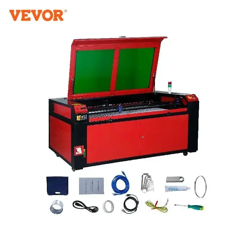 VEVOR CO2 Laser Engraver 50/60/80/100/130W RUIDA Lightburn Laser Engraving Machine Fabric Wood Digital Engraving Carving Print