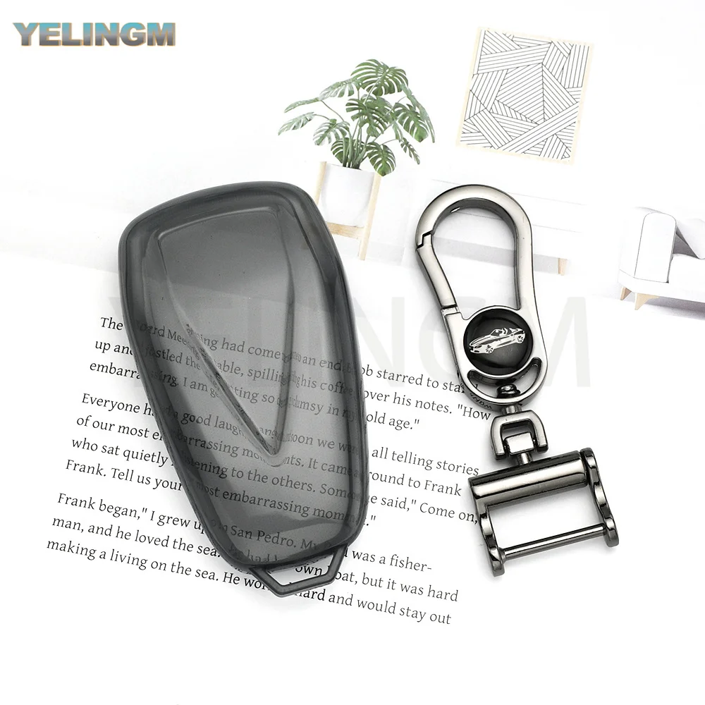 Transparent Tpu Shell Car Key Case Cover for Changan UNIT UNIK CS35PLUS CS55 PLUS CS75 PLUS Oshan X7 X5 Car Accessories