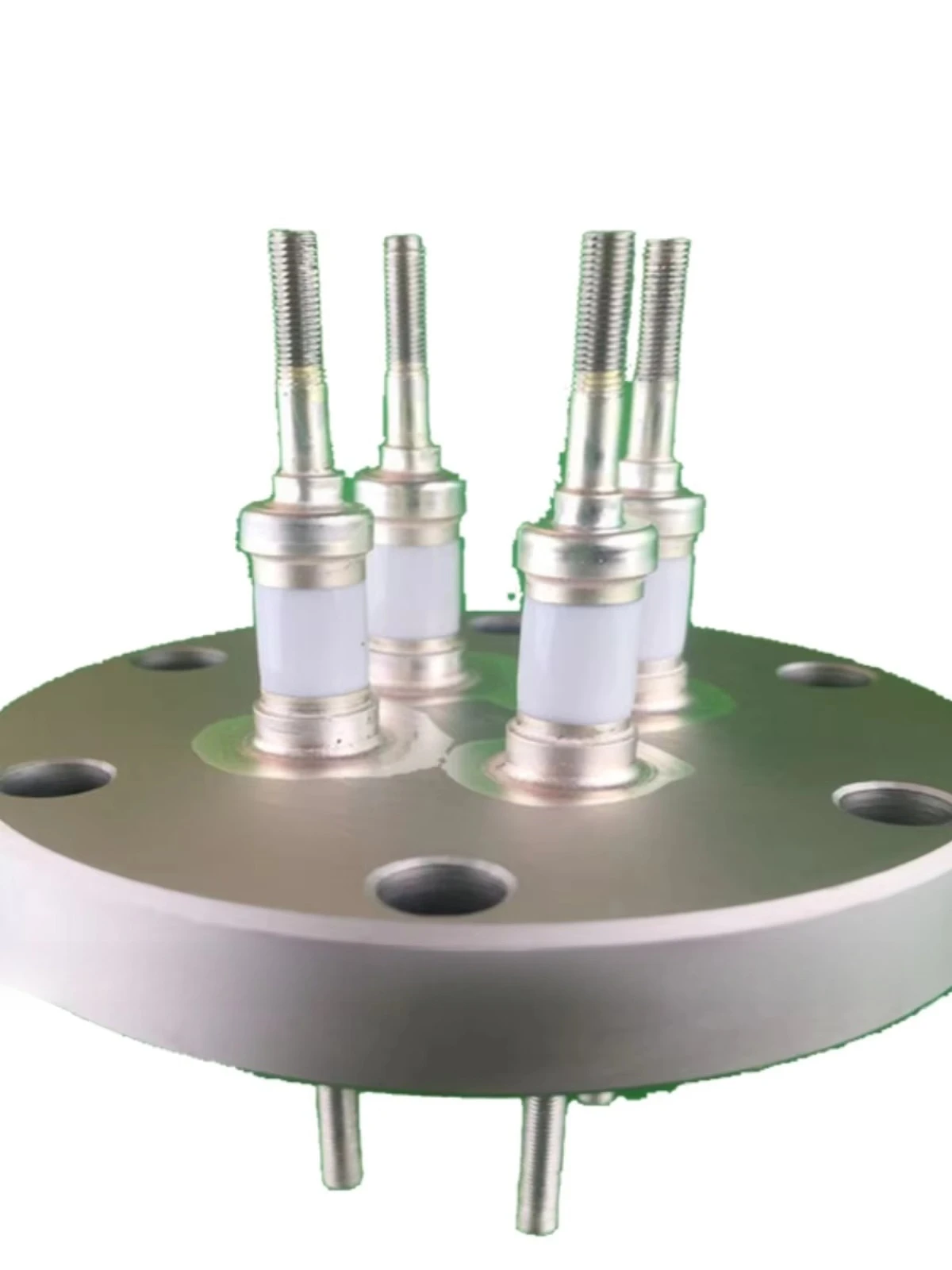 High Voltage Insulation CF25 Vacuum Sealed Ceramic Metal Seal Thru Conductive Post Electrode Flange Feedthrough Connector