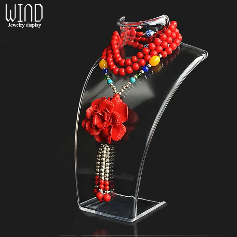 Mannequin Necklace Display Stand Holder, 3 Colors