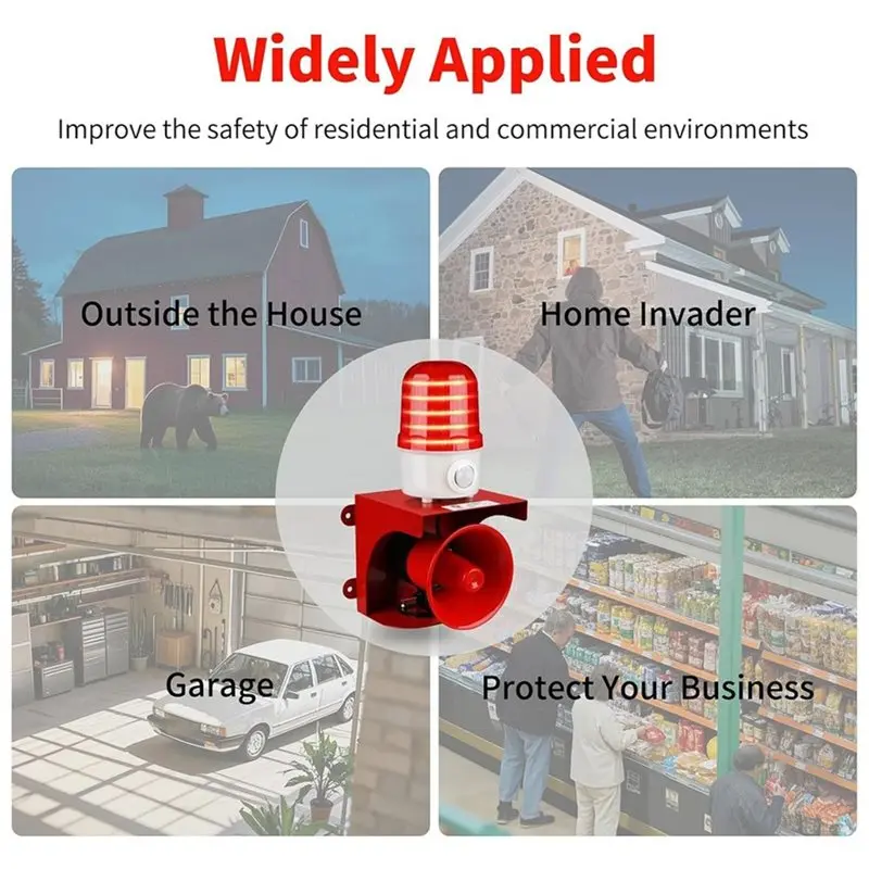 A42T-Motion Sensor Security Alert For Home Yard Farm With PIR Human & Animal Detection