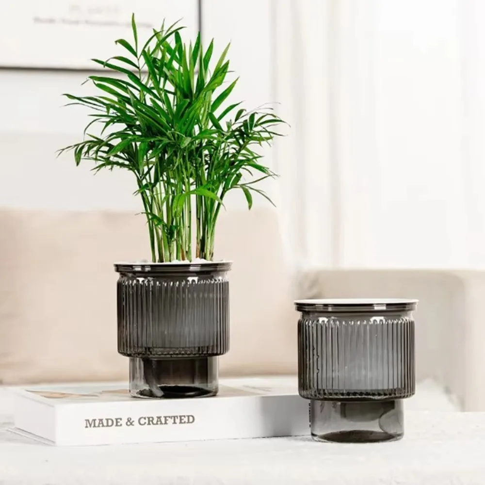 Creative Self Watering Hydroponic Plants Pot Plastic Removable Flowerpot Tabletop Vase