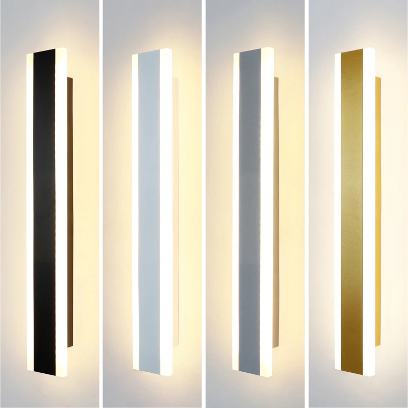 Modern LED Wall Lamp Indoor Background Decorative Lighting Bedroom Corridor Beside Nordic Acrylic Wall Long Sconce 120CM 80/60CM