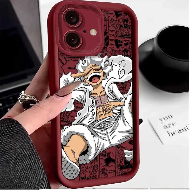 Anime O-One Piece Phone Case For iPhone 16E 16 15 14 13 12 11 Pro Max X XS X S Max XR SE 2020 SE4 7 8 Luxury Soft Silicone Cover - náhled 6