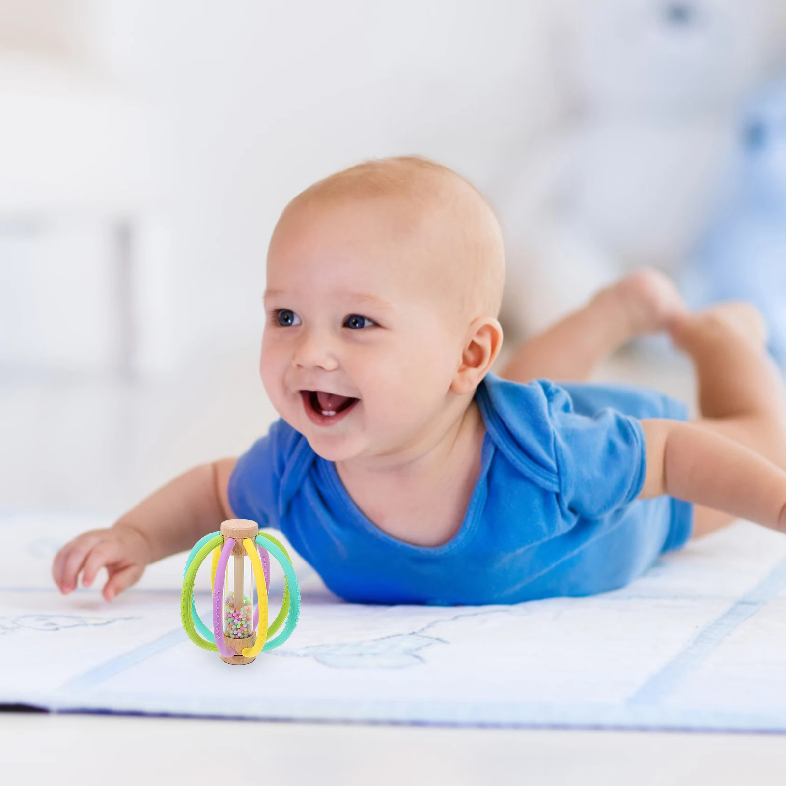 

Многофункциональный детский шарик для прорезывания зубов, эргономичная силиконовая жевательная погремушка, прорезыватели для младенцев, маленькая забавная форма шарика