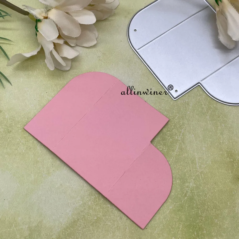 

Новые металлические вырубные ножи для скрапбукинга, создания открыток и декоративных поделок: для создания нерегулярных сложенных конвертов, тиснения и вырезания из бумаги.