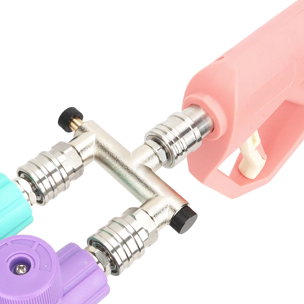 Pressure Washer Nozzle Tips 1/4 Inch Quick Connect Pressure Washer Dual Nozzle Power Washer Nozzle Tip Car Cleaning Tools