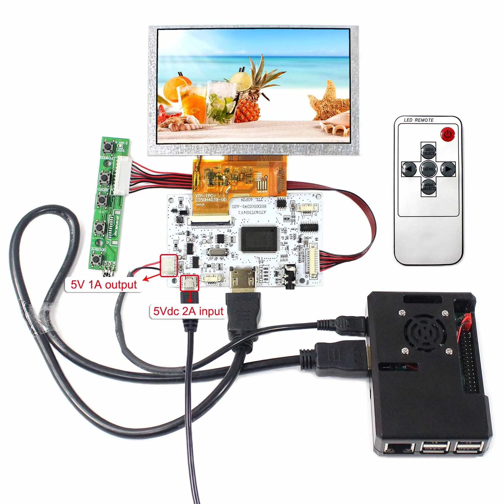 HD-MI LCD Controller Board with 5