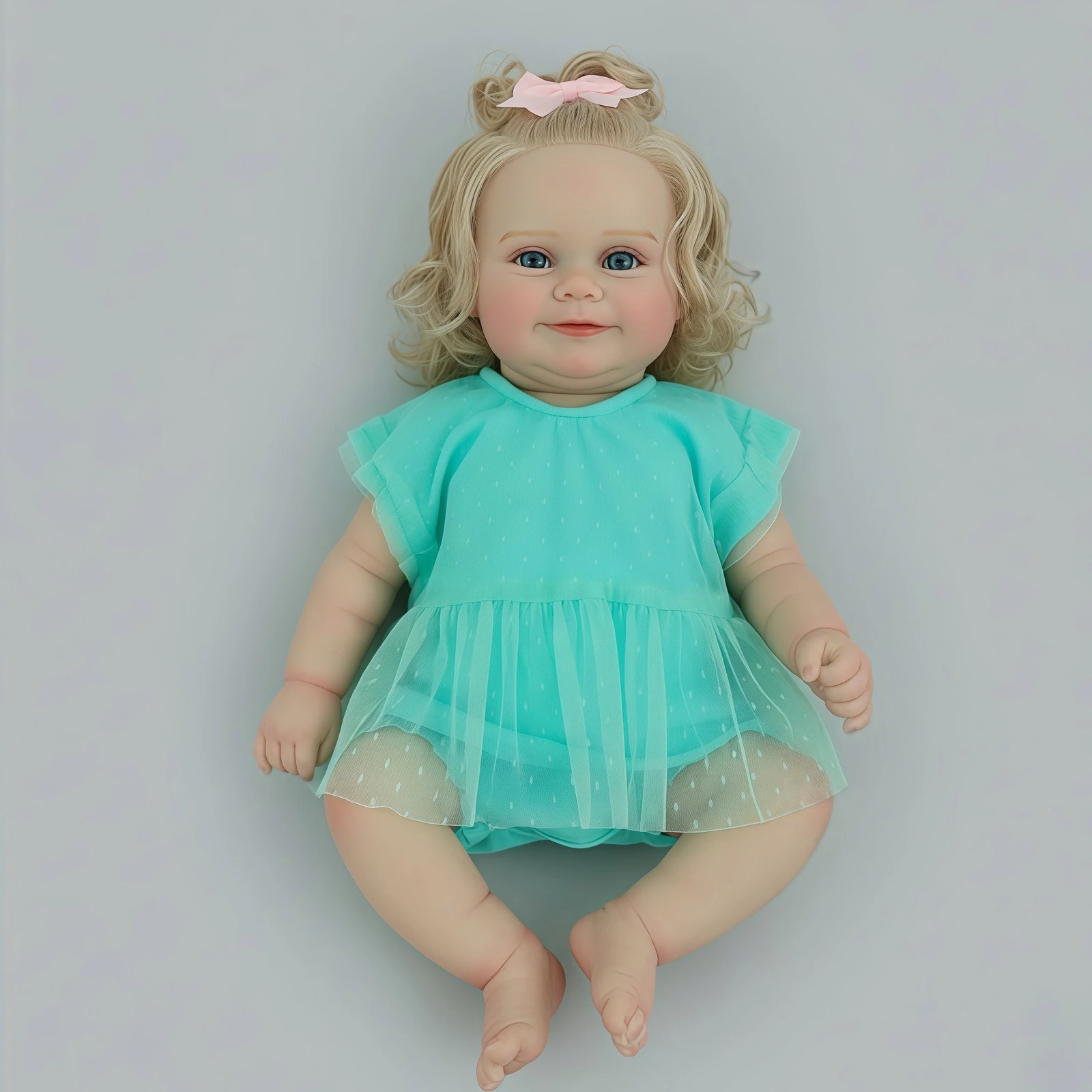 

20 Inch 50cm Reborn Doll Lifelike Newborn Doll Full Vinyl Body Realistic Reborn Doll 3D Painted Skin Veins Gift
