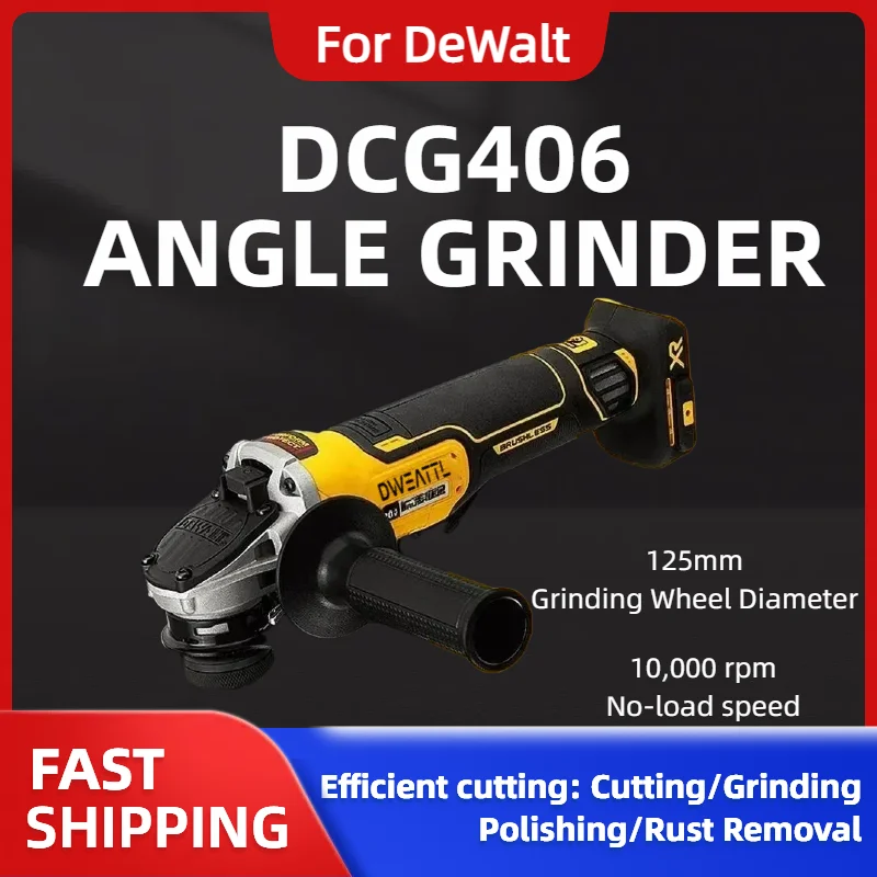 ل ديوالت DCG406 125 مللي متر 9000 دورة في الدقيقة آلة القطع اللاسلكية تأثير الملمع آلة فرش زاوية طاحونة لبطارية ديوالت 20 فولت #4