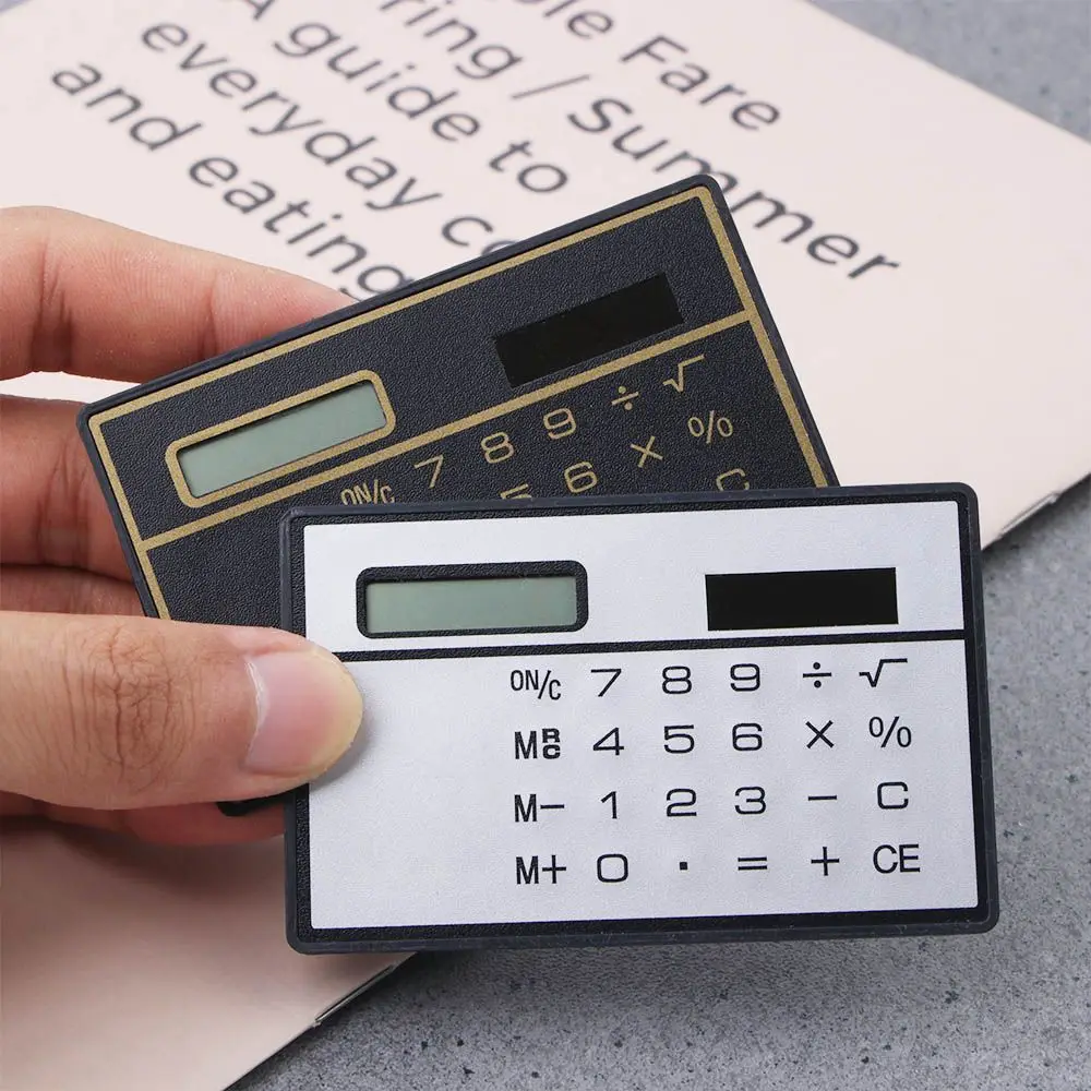 Electronics Digit Calculator Office Supplies Credit Card Calculator Solar Powered Calculator Mini Calculator Pocket Calculator