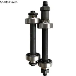 Cycling Supplies Steel Wheel Hub Bike Axle Hollow Spindle Shaft Bicycle Hub Axle Bike Bearings Front Rear Axle Axle Lever
