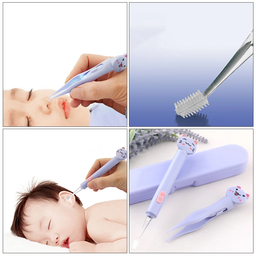 

Светящийся набор ложек для ушей, спиральные инструменты для чистки ушей, средство для удаления воска, пластик, силикон, безопасный для ребенка, мультяшный дизайн, удобный на ощупь, длинный