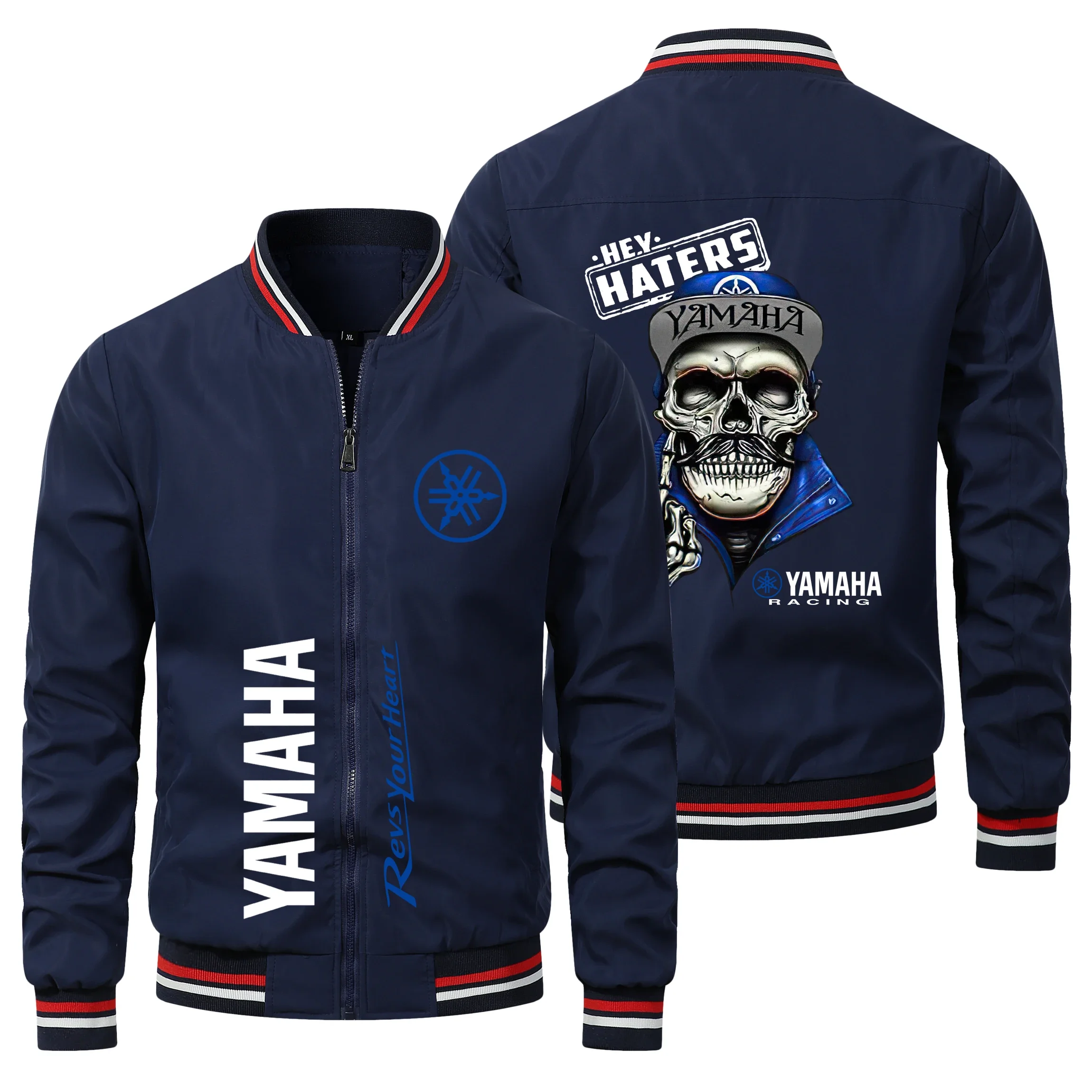 2024 New Motorcycle Jackets Yamaha Logo Hip-hop Harajuku Bomber Jacket Sportswear Biker Jacket Yamaha R1 Jacket Men Clothing