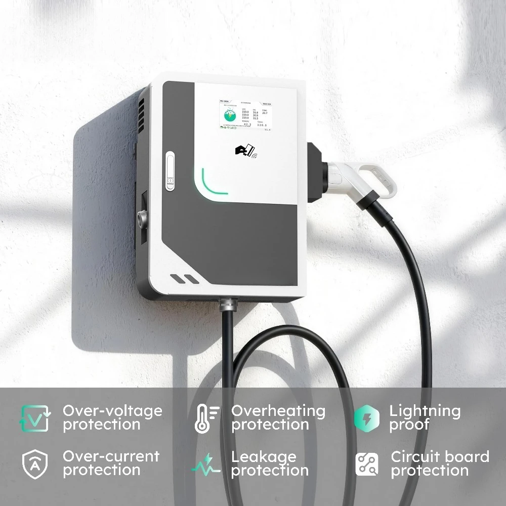 New 40kW High-Power DC Fast Charging Station for EVs with OCPP1.6 and CCS2 Compatible Design