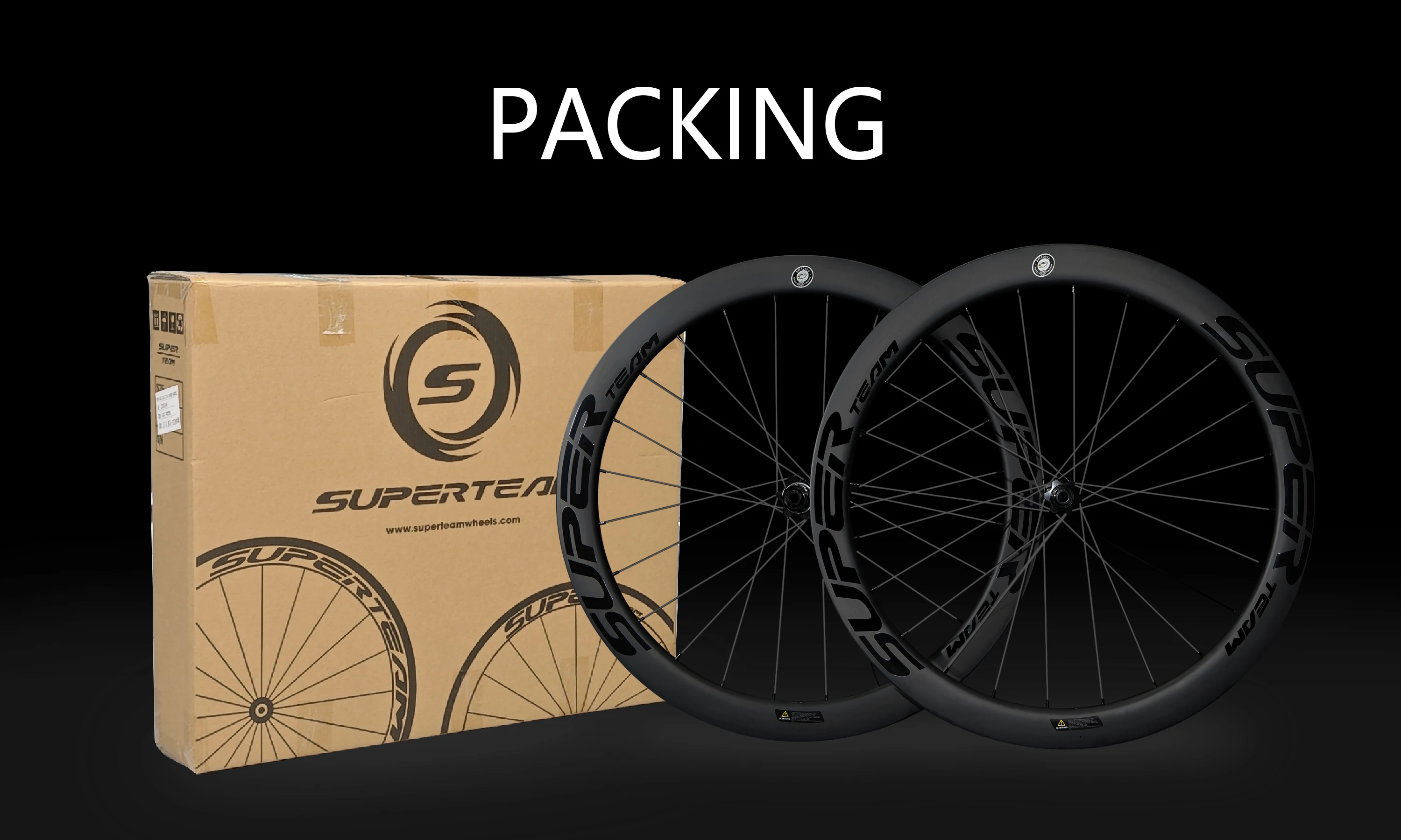 SUPERTEAM 700C Carbon-Laufradsatz Scheibenbremse UCI-Zugelassen Felge Tubeless Clincher Rennrad-Räder HG XDR Kompatibel – Detail 19