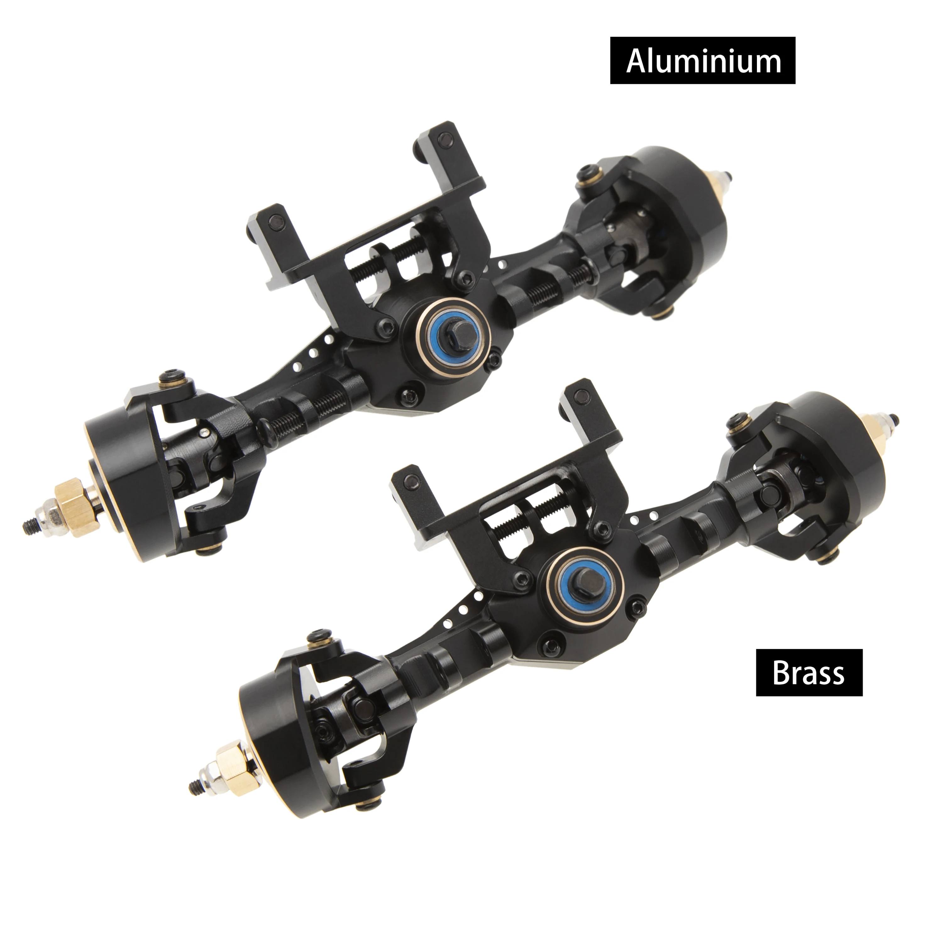 MEUS Racing Equal Speed 3-Section CVD 4WS Axle Set Maximum Steering Angle 52ยฐ Wider +5MM for TRX4M Upgrade 1/18 RC Crawler Car