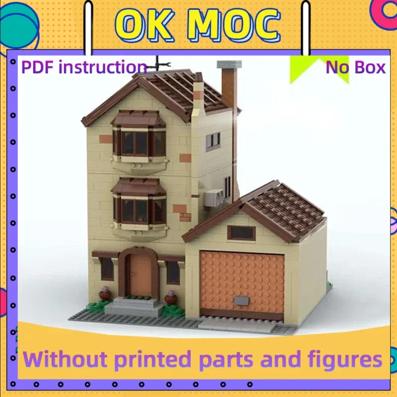

Moc Building Blocks Street View Model Anime Home Technical Bricks DIY Assembly Construction Toys For Child Holiday Gifts