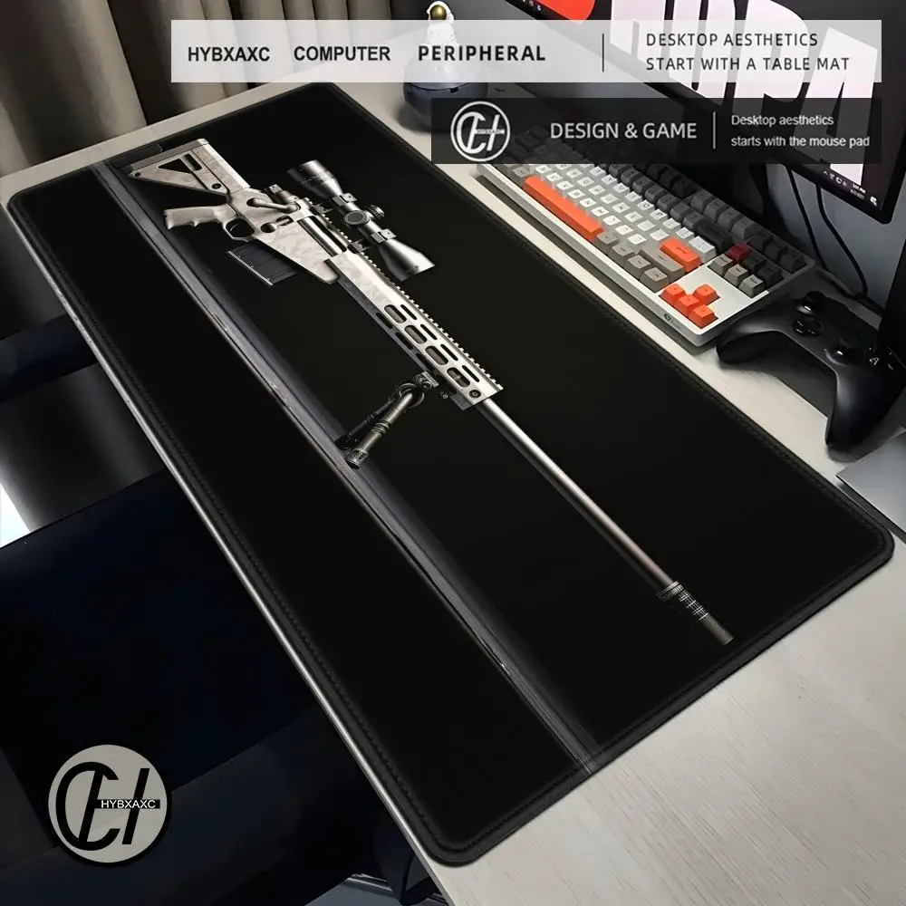 

Computer Desks Sniper Rifle Anime Mouse Pad Kawaii Gamer Keyboard Desk Accessories Pc Cabinet Games Mousepad Mat Xxl Gaming Mats