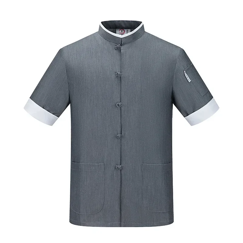 ユニセックスコックジャケットレストランキッチンコックジャケットコート男シェフ制服キッチンレストランベーカリー服シャツシェフ制服