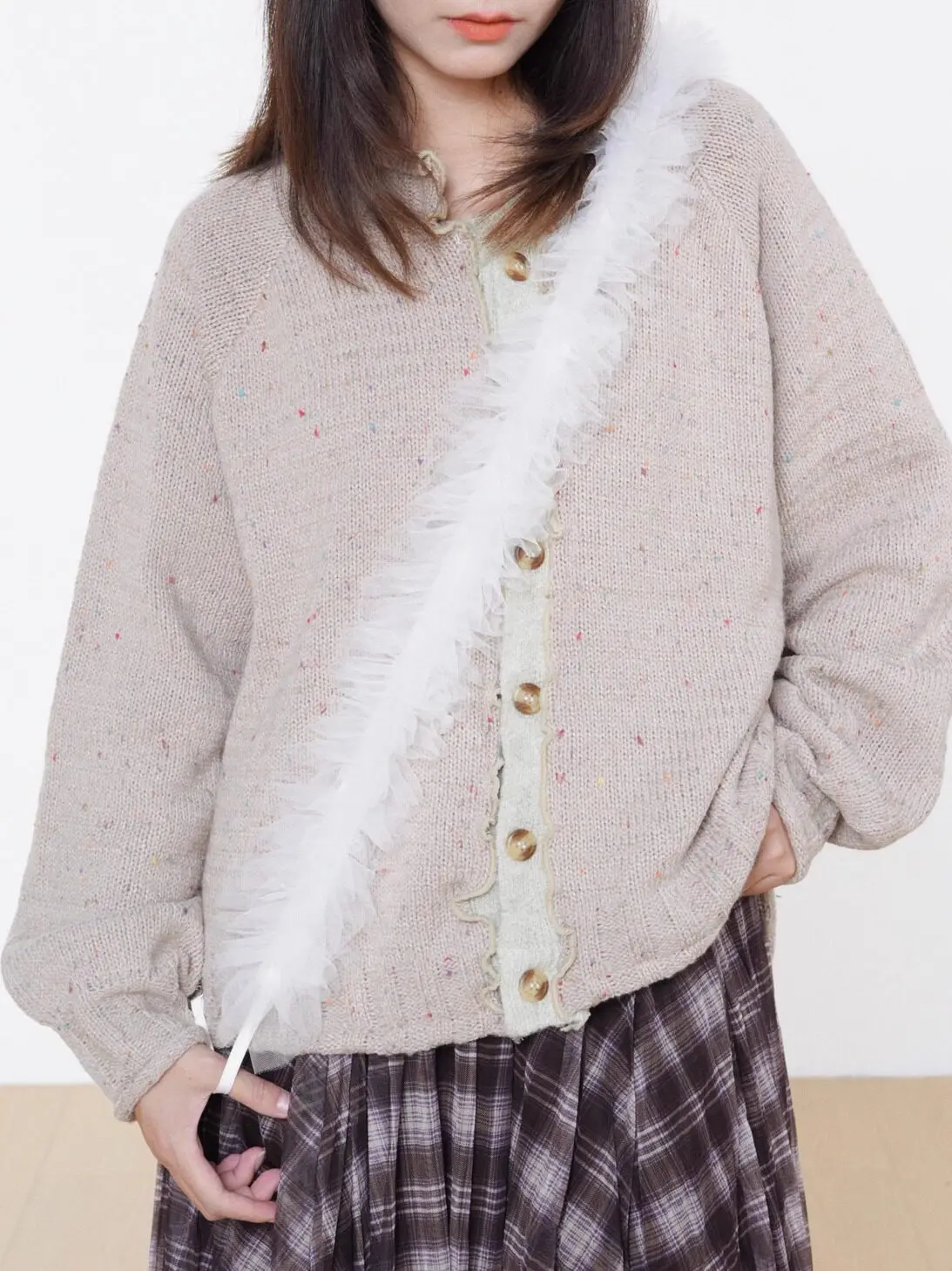 Japanese Sweet Double-layer Lace Ruffle Edge Mobile Phone Lanyard Mobile Phone Chain Bag Chain Female Bag Chain for Women