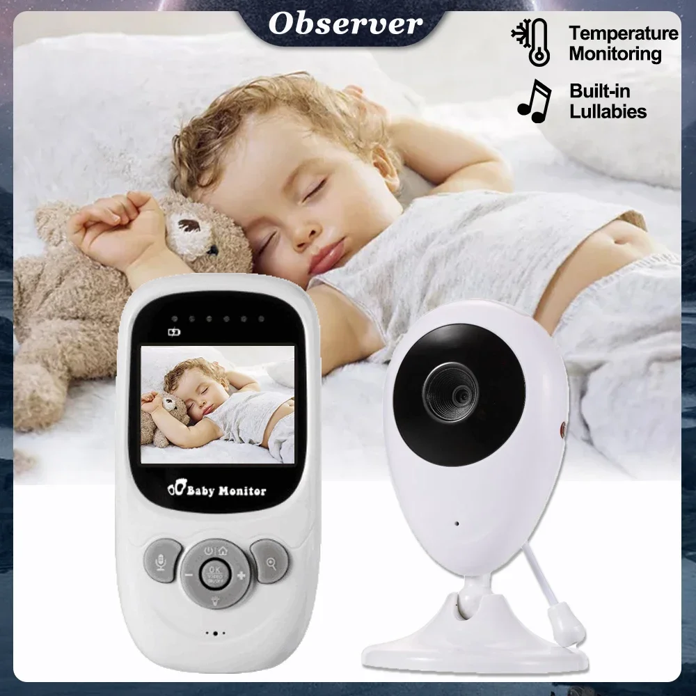 

Video Baby Monitor 2.0'' LCD Babysitter 2 Way Talk Night Vision Temperature Security Nanny Cam 4 Lullabies Security-protection