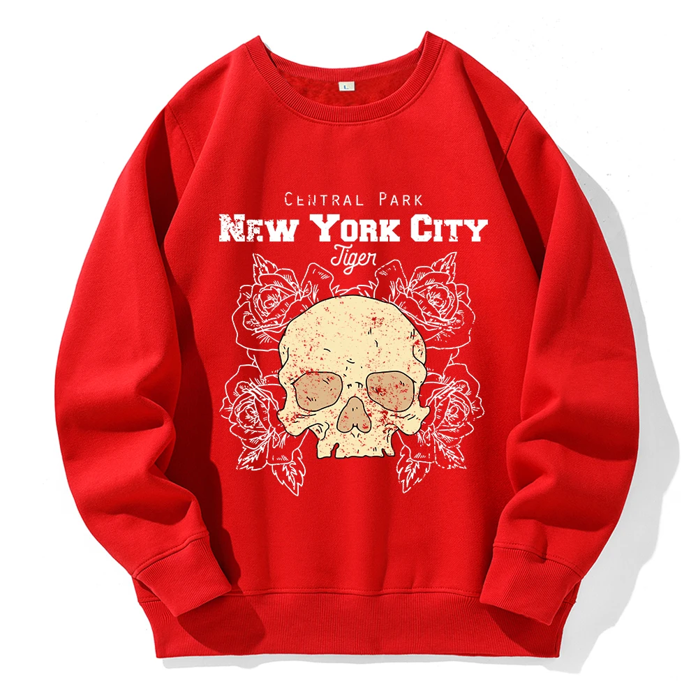 New York City Design Print Men Sweatshirt Fashion S-Xxl Tracksuit Fleece Warm Comfortable Pullover Autumn Casual Basic Tops Male