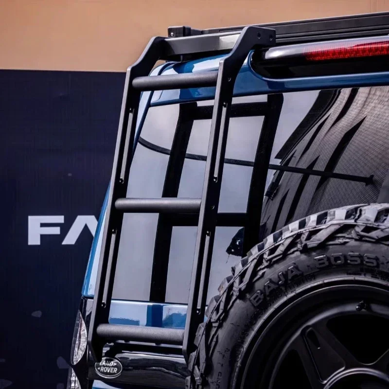 For Land Rover tailgate ladder off-road auxiliary ladder modification found 4 exterior accessories thickened anti-skid