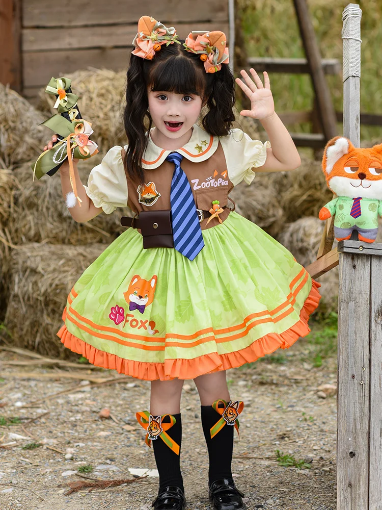 

Princess Costume Skirt for Girls Nick Performance Green Puffy Skirt Children's Clothing Stage Outfit