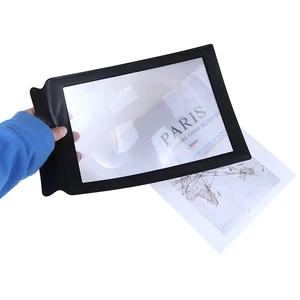Home Office Supplies A4 Large Sheet Magnifier Glass Reading Aid Lens For Reading