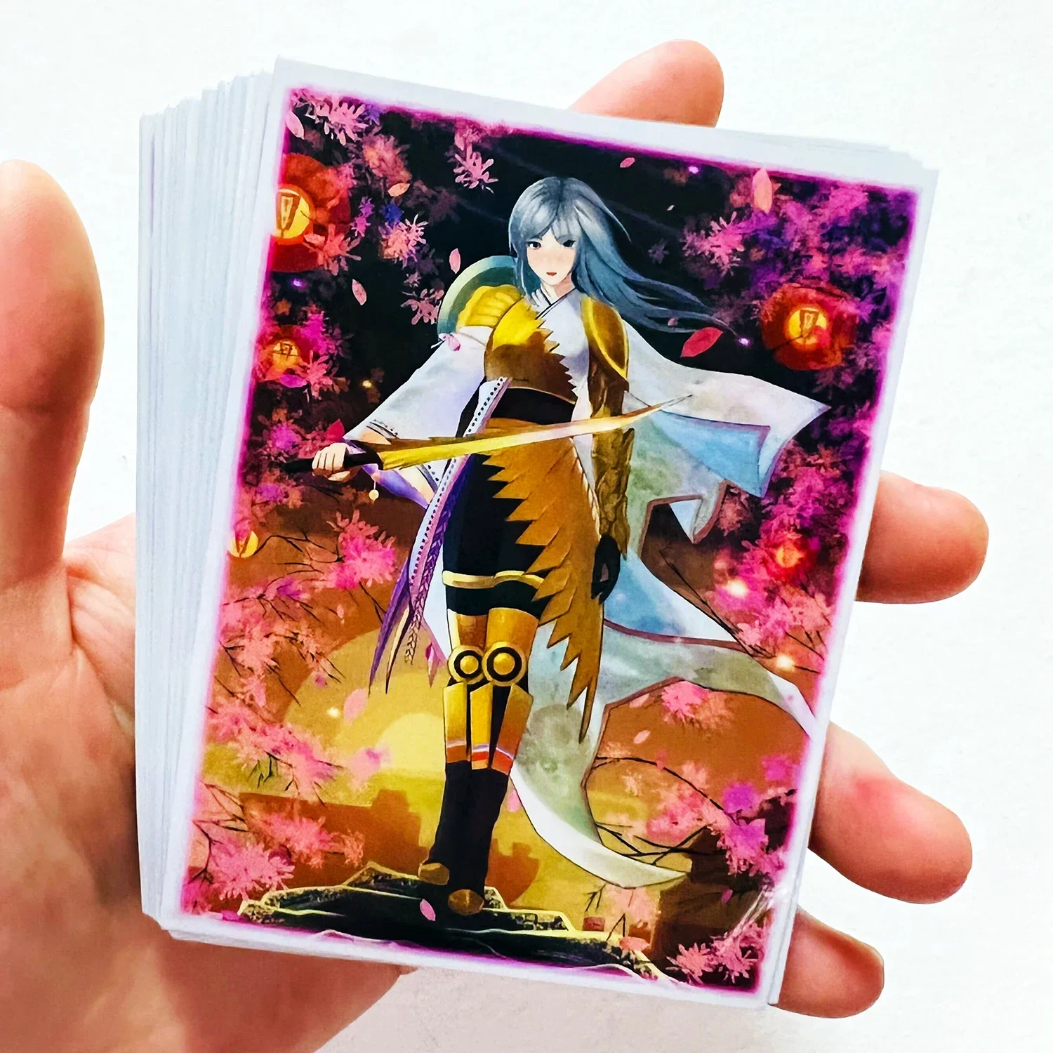 60Pcs Wandering Emperor Anime Card Sleeves Toploader For Trading Card Double sleeving Standard Size TCG Card Cover 66x91 mm