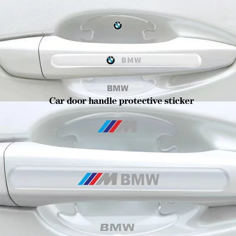 

4/8 шт. прозрачная защитная пленка для дверных ручек автомобиля, наклейки против царапин для BMW X1 X2 X3 X4 X5 X6 E71 F16 G06 E70 E53 F15 G05 E84