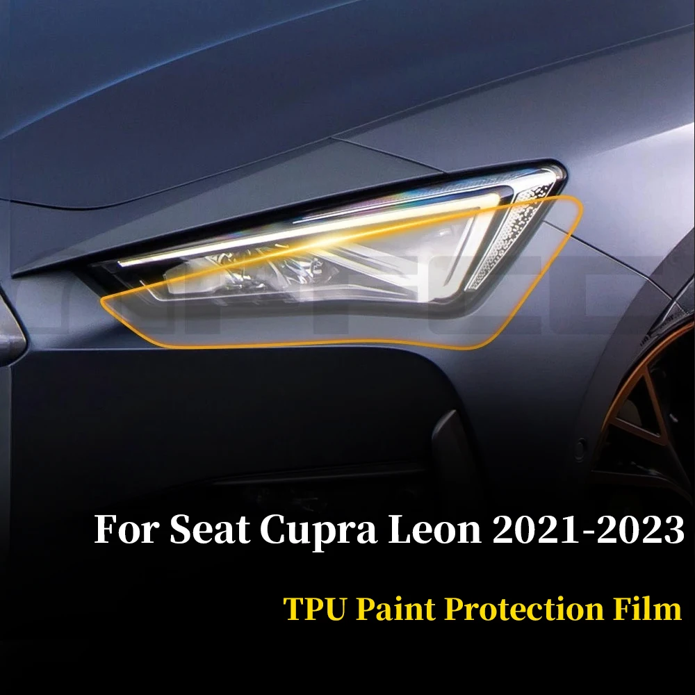 

Для Seat Cupra Leon 2021-2023 фара заднего вида B стойки пленка ТПУ защитная пленка для краски прозрачный PPF устойчивый к царапинам чехол