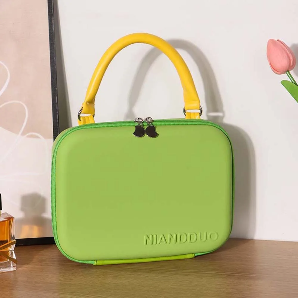 

Dopamine Color Cosmetic Bag Suitcase EVA Anti-Splash Water Handheld Makeup Bag Polyester Compartment Portable Cosmetic Case Men