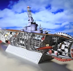 Kaitei Gunkan Goutengo Submarine Narval Handcraft Paper Model Kit Toy Puzzles Handmade