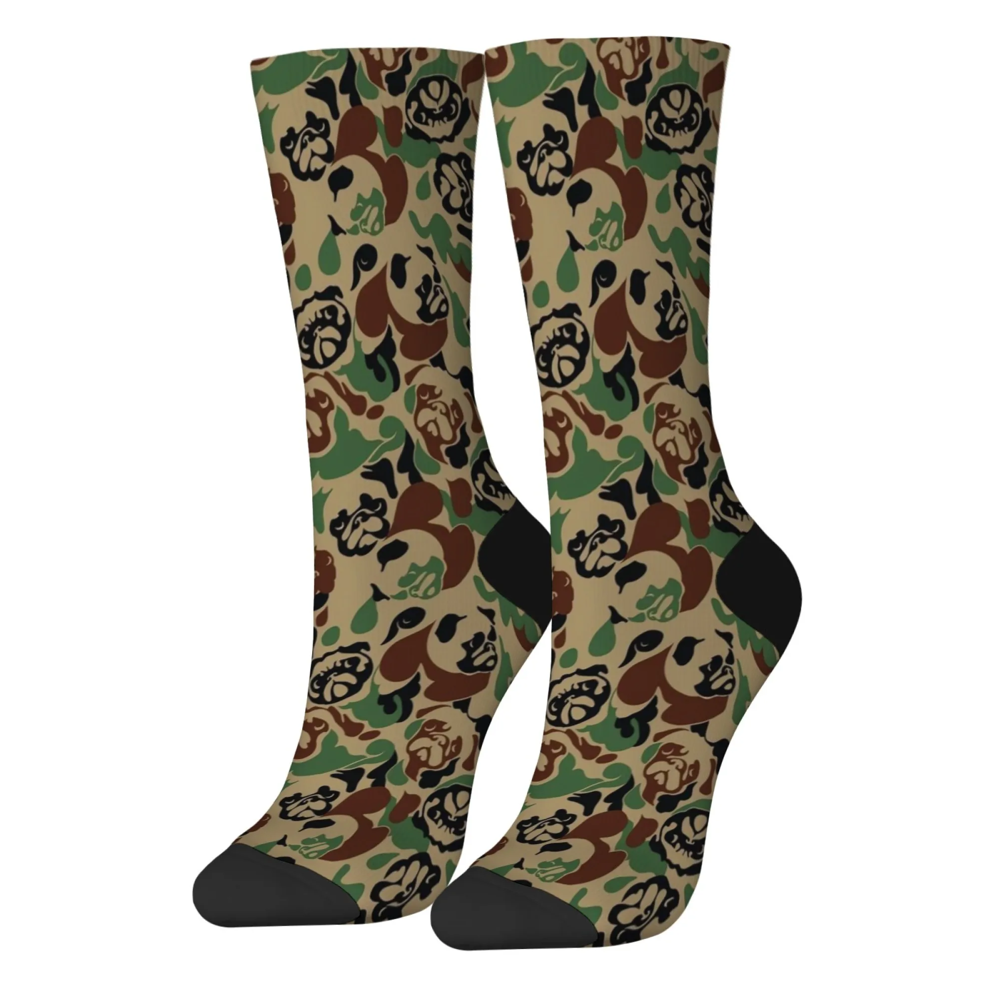 

Камуфляжные носки с собачьим принтом в ретро-стиле, повседневные модные мужские носки, забавные оригинальные носки Happy Socks, дышащие, противоскользящие, для активного отдыха и спорта