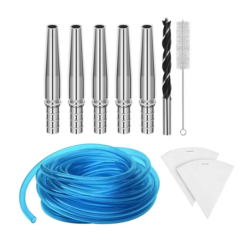 AT21-Comprehensive Maple Syrup Tapping Kit With Stainless Steel Taps And Accessories